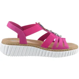 Rieker Plateau-Sandaletten Damen Pink 43