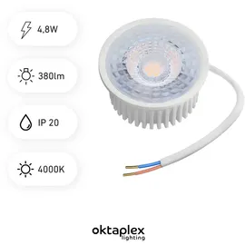 Oktaplex lighting Oktaplex LED Modul Nizza 12er Set Neutralweiß 4000K 380lm, GU10 ersatz