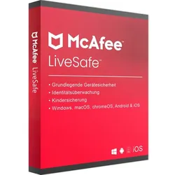 McAfee LiveSafe & VPN 2025 | Windows / Mac/ Android & iOS | 5 Geräte | 1 Jahr