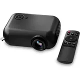 Mikamax mm – Smart Mini Projector (Full HD, 1800 lm), Beamer, Schwarz