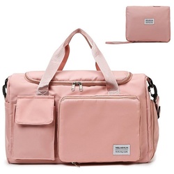 Houhence Reisetasche Faltbare Reisetasche Gepäcktasche Große Wasserdicht Sporttasche rosa