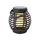 MARELIDA LED Solar Laterne Flammeneffekt Balkon Tischleuchte Korboptik Sensor
