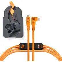 Tether Tools LeverLock&Cable Kit Optima 10G rechts orange