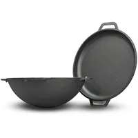 BRIZOLL 15L Kazan Schwenktopf Kasan DeckelBratpfanne Grill Topf Kessel
