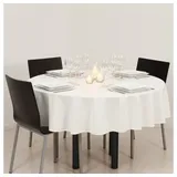 Atmosphera Tischdecke rund D180 cm Weiß