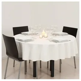 Atmosphera Tischdecke rund D180 cm Weiß