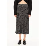 ARMEDANGELS A-Linien-Rock Maxirock Animalprint Mehrfarbig 38