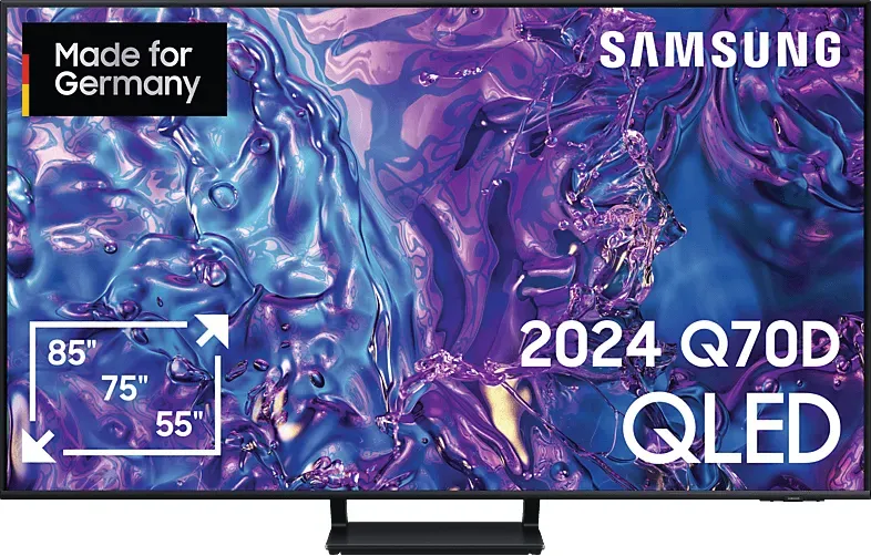 SAMSUNG GQ55Q70D QLED TV (Flat, 55 Zoll / 138 cm, UHD 4K, SMART TV, Tizen)