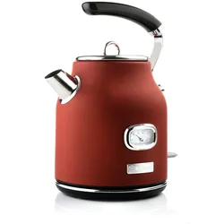 Westinghouse Wasserkocher Retro Serie 1,7 Liter, 2200 Watt, 360° Basis, rot