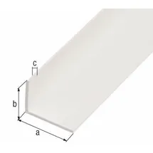 GAH Alberts Winkelprofil KST,weiß,40x10x2/1m