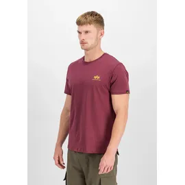 Alpha Industries Basic Small Logo Kurzarm-T-Shirt Burgundy S