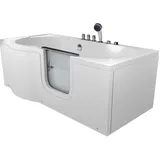 Seniorenwanne mit Tür Whirlpool S12-TH-AIR-R Badewanne 85x170cm