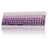ZORNHER ZH100 Kabellose mechanische Tastatur, 98% lila, cremige Tastatur mit Nummernblock, Gaming-Tastatur in voller Größe, beleuchtete PBT-Tastenkappen, cremig klingende lineare Schalter