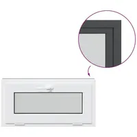 vidaXL Fenster Kellerfenster RISOR 80x40 cm Kipp 3-fach Verglasung Anthrazit, (1 St) 40 cm x 80 cm