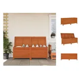 vidaXL Gartentruhe Braun 150x50x56,5 cm Massivholz Tanne