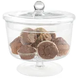 LEONARDO Dose Poesia 19cm in Farbe Klar Glas 18.2 cm Ordnen - transparent