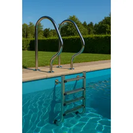 Ideal Edelstahl Modell 04 Eichenwald Poolleiter geteilt Ø40