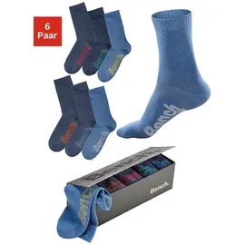BENCH Socken-Set 6er Pack Blau 39-42
