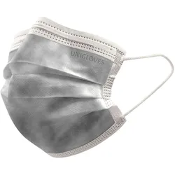 Unigloves OP- Mundschutz Profil Plus Typ II R - Gesichtsmaske 500 Stk - Typ II R - grau