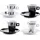 Zeller Coffee Style Espresso-Set 8-tlg. schwarz/weiß