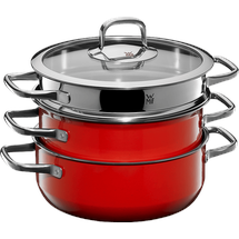 WMF Fusiontec Compact Topf-Set 3-tlg. Bratentopf + Fleischtopf + Dämpfereinsatz