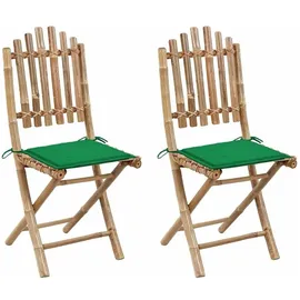 vidaXL Klappbare Gartenstühle 50 x 42 x 92 cm grün 2 St.