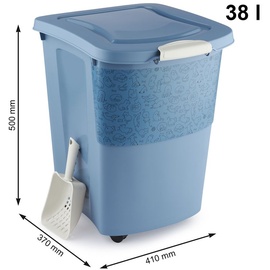 Rotho 4550010887WS Behälter für Tiernahrung Kunststoff Blau