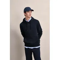 Bugatti Sweatshirt mit 3-D-Print Marine XL