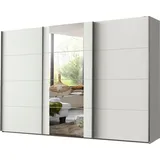 WIMEX Schwebetürenschrank WIMEX "Bern Schiebetürenschrank TOPSELLER", weiß (weiß, alu), B:313cm H:210cm T:64cm, Spanplatte, Schränke, Schwebetürenschrank, Schrank mit zusätzlicher Innenausstattung, Garderobe, Topseller