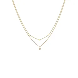 Elli Layer Stern Astro Kristalle 925 Silber Ketten   Damen 