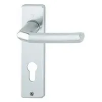 HOPPE Kurzschildgarnitur Birmingham Aluminium grau 1117/202KP