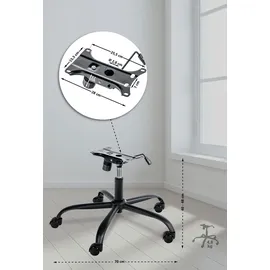 CLP Gestell für Bürostühle 1  schwarz
