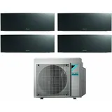 Daikin Bluevolution Quadri Split Inverter Klimagerät Serie EMURA BLACK III 7+9+9 mit 4MXM68N R-32 Wi-Fi Integrated 7000+9000+9000 Farbe Schwarz