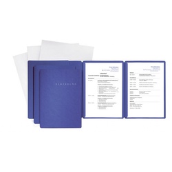 Bewerbungsmappe SPECIAL blau 3-teilig   3er-SET