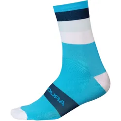 Endura Bandwidth Streifensocken neon-blau S-M