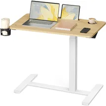 VASAGLE Beistelltisch mit Rollen 80 x 45 cm