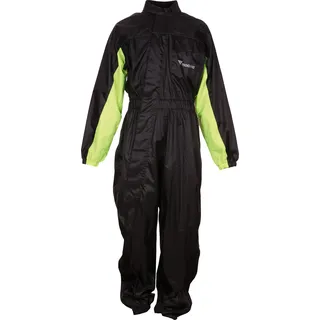 Modeka Black Rain Regenkombi 1tlg. - Schwarz/Neon-Gelb - 4XL