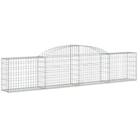 vidaXL Gabione mit Hochbogen 300 x 30 x 80 cm