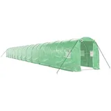 vidaXL Gewächshaus mit Stahlrahmen 48 m2 24x2x2 m