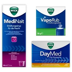 Wick Medinait + Wick Daymed Hartkap + Wick Vaporub 1+1+1 St