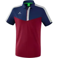 Erima Squad Funktions-Poloshirt new navy/bordeaux/silver grey S