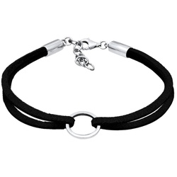 Elli Kreis Geo Velour Optik Trend 925 Sterling Silber Armbänder & Armreife   Damen 
