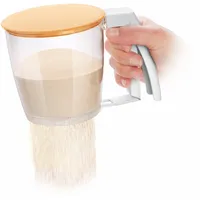 Tescoma Einhand Sieb mit Deckel, für Mehl oder Puderzucker, aus Kunststoff BPA Frei