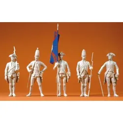 PREISER 57808 1:24 Preußen 1756. 5 unbemalte Fig