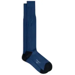 Hackett London für Herren. HMU30046 Lange Socken blau (S-M), Heimtextilien, Baumwolle