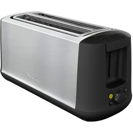 Moulinex Subito 4 Toaster, 2 lange Schlitze, 1700 W, Eco-Modus, Thermostat 7 Positionen, Brotzentrierung LS342D10, Edelstahl
