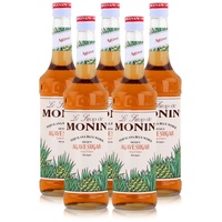 Monin Sirup Agave Sugar 700ml - Cocktails Milchshakes Kaffeesirup (5er Pack)