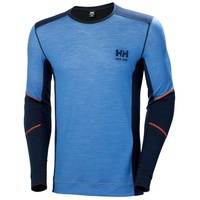 HELLY HANSEN Workwear, Apatiniai marškinėliai HELLY HANSEN Lifa Merino Crewneck, šviesiai mėlyni 3XL (3XL)