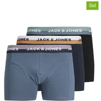 Jack & Jones 3er-Set: Boxershorts "Eric" in Blau - S