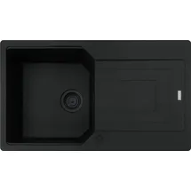 Franke Urban UBG 611-86 links Einbauspüle granit schwarz + Excenterbetätigung 840 x 480 mm